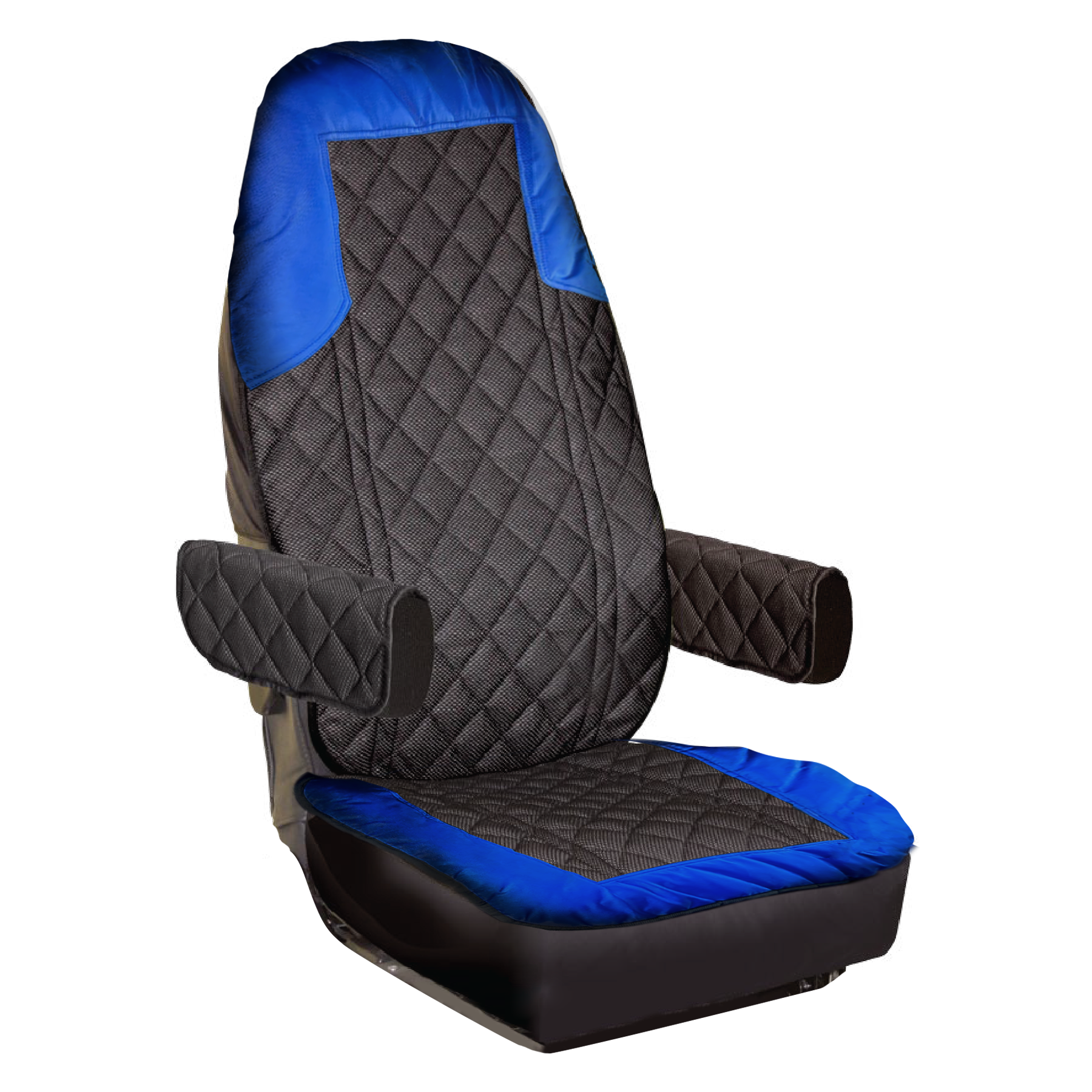 Universal seat cover for heavy duty truck and utility vehicle