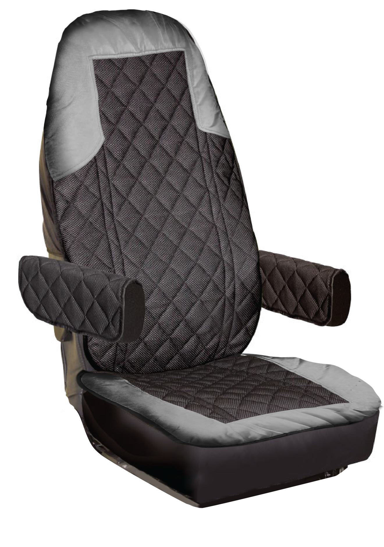 Universal seat cover for heavy duty truck and utility vehicle