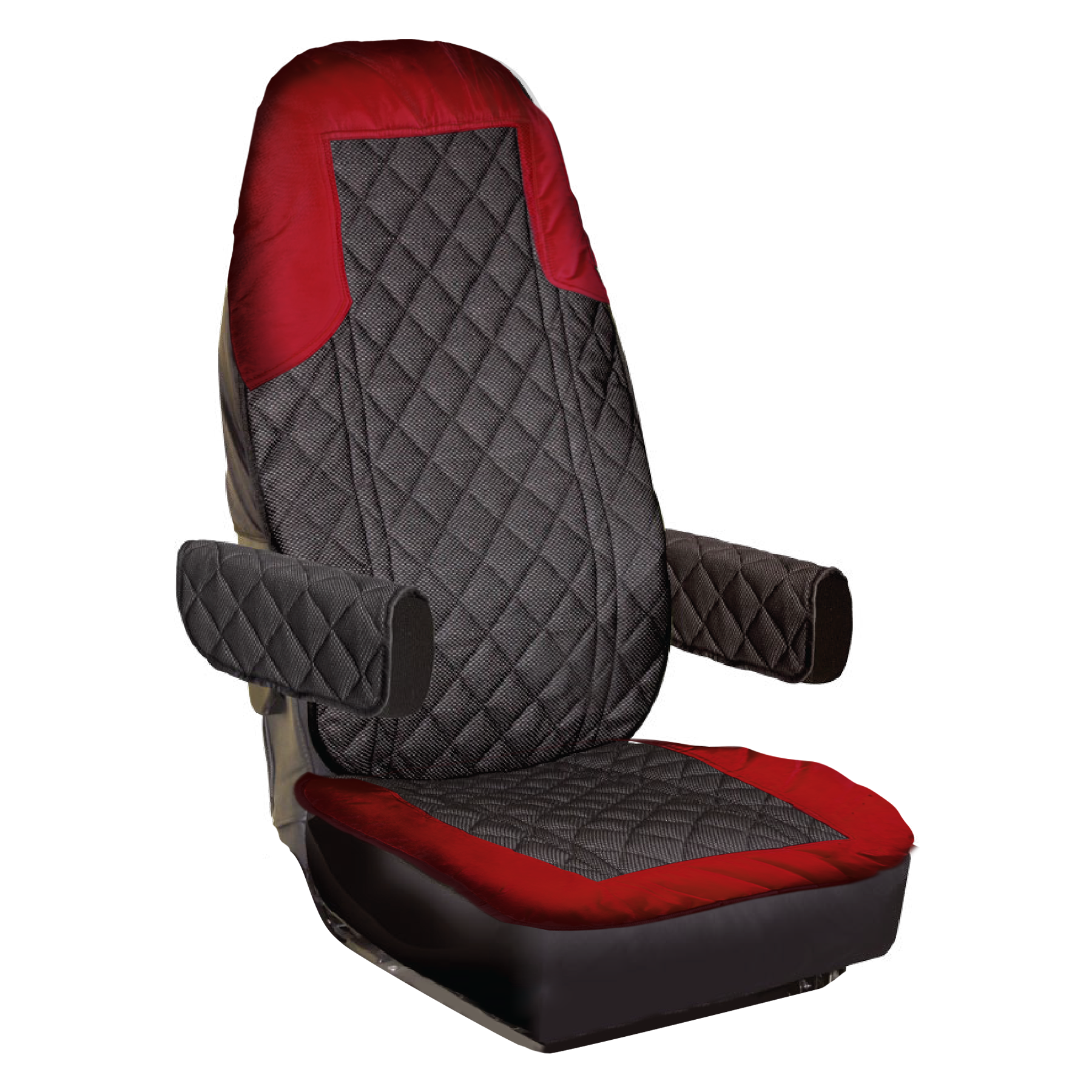 Universal seat cover for heavy duty truck and utility vehicle